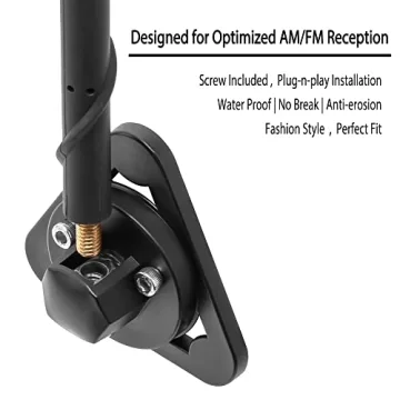 BASIKER Short Jeep Antenna Replacement for 2007-2025 Models