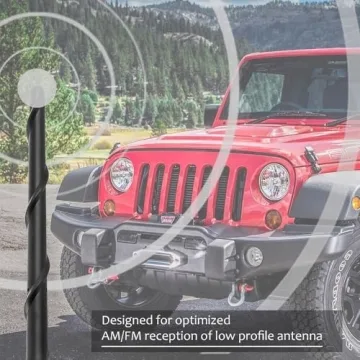BASIKER Short Jeep Antenna Replacement for 2007-2025 Models