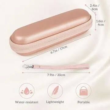ProCase Hard Travel Case for SolaWave 4-in-1 Facial Wand, EVA Protective Case for Radiant Renewal Wand, Women Face Skincare Wand Storage Room for USB Cable Charger -Rosegold