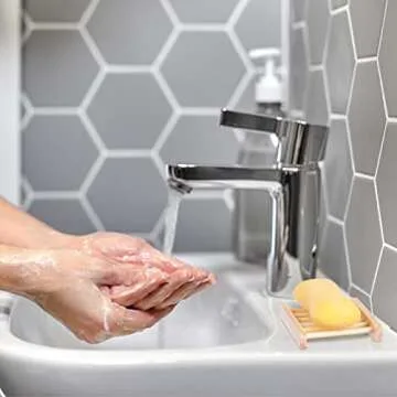 Amyhill 70 Pcs Bamboo Wood Soap Dish Bulk Bathroom Wooden Soap Holder Savers for Bar Self Draining Dishes Hand Craft Tray, 3.3 x 3.3 x 0.67 Inch (Wood Color)