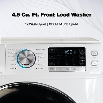 Smad 4.5 Cu. Ft. Front Load Washer with Steam Functions