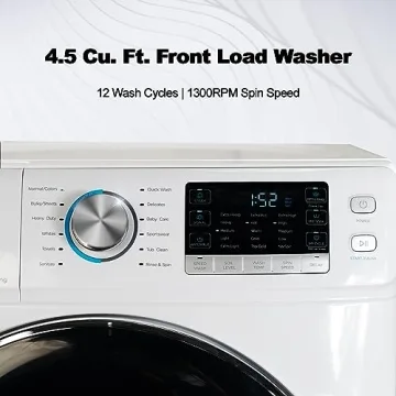 Smad 4.5 Cu. Ft. Front Load Washer with Steam Functions