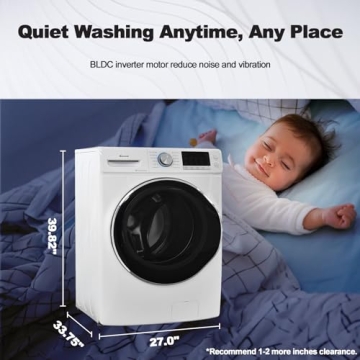 Smad 4.5 Cu. Ft. Front Load Washer with Steam Functions