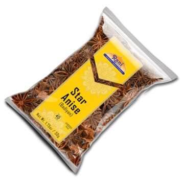 Rani Star Anise Seeds, Whole Pods (Badian Khatai) Spice 1.75oz (50g) ~ All Natural | Gluten Friendly | NON-GMO | Kosher | Vegan | Indian Origin