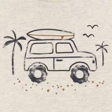 Stylish Surf Life T-Shirt & Shorts Set for Toddlers