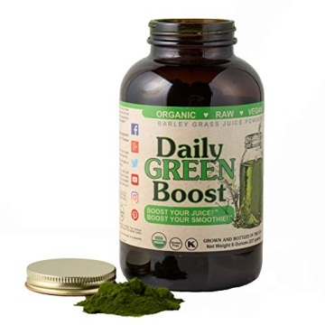 Daily Green Boost Organic Raw Vegan Supplement – 8oz for Wellness