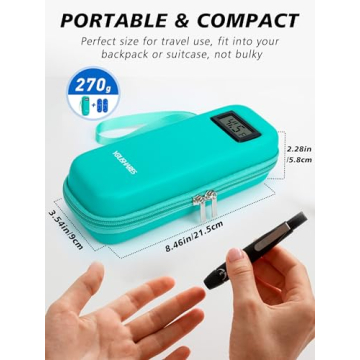 YOUSHARES Insulin Cooler Travel Case with Temperature Display