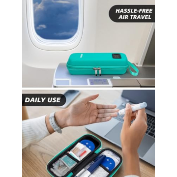 YOUSHARES Insulin Cooler Travel Case with Temperature Display