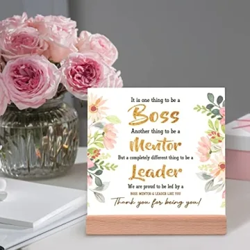 Unique Desk Card with Warm Words for Boss Gifts