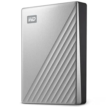 WD 5TB My Passport Ultra for Mac Silver, Portable External Hard Drive, backup software with defense ...