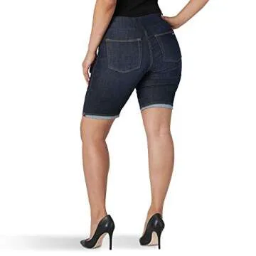 Rock & Republic Women's Denim Rx Fever Stretch 10" Bermuda Short, Resident Hottie-Rinse, 16