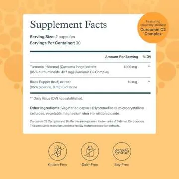 Youtheory Turmeric Extra Strength - 1,000 mg Turmeric Supplement - with 10 mg Black Pepper - Curcumin Joint Support* - Soy, Dairy & Gluten Free - 60 Vegetarian Capsules