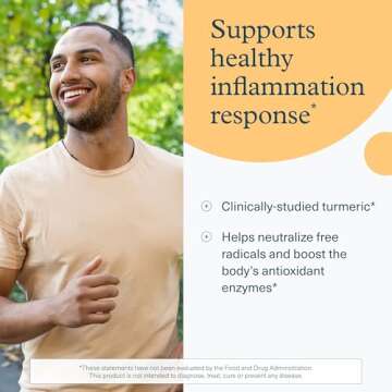 Youtheory Turmeric Extra Strength - 1,000 mg Turmeric Supplement - with 10 mg Black Pepper - Curcumin Joint Support* - Soy, Dairy & Gluten Free - 60 Vegetarian Capsules