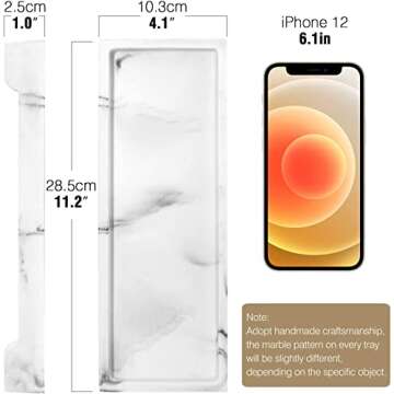 Luxspire Bathroom Vanity Tray - Stylish Bathroom Organizer