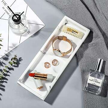 Luxspire Bathroom Vanity Tray - Stylish Bathroom Organizer