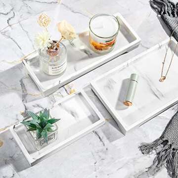 Luxspire Bathroom Vanity Tray - Stylish Bathroom Organizer