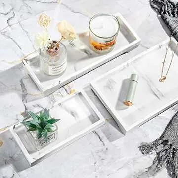 Luxspire Bathroom Vanity Tray - Stylish Bathroom Organizer