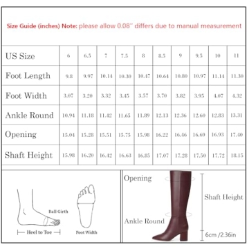 Stylish Easyfox Burgundy Knee High Boots for Women