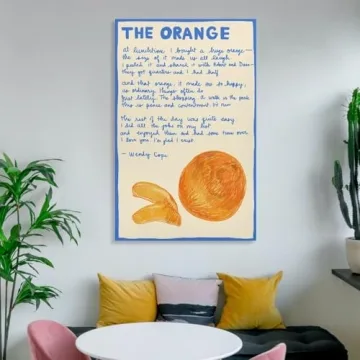 Motivational Wendy Cope Poetry Poster Canvas Wall Art 12x18