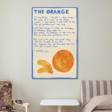 Motivational Wendy Cope Poetry Poster Canvas Wall Art 12x18