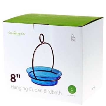 Mosaic Birds Cuban Hanging Bird Bath & Feeder Stylish Design