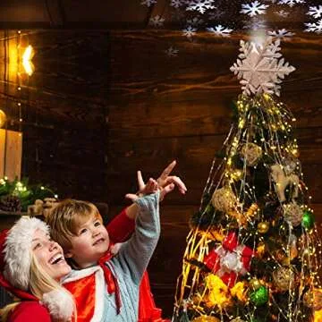 DG-Direct Lighted Snowflake Tree Topper for Christmas