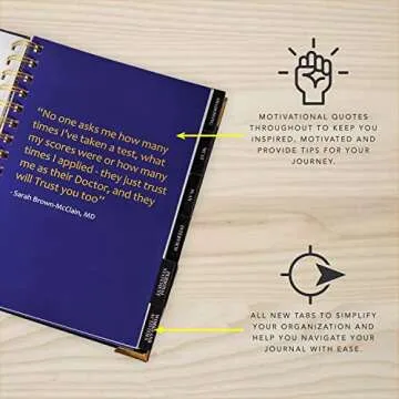 Pre-Medical Student Journal | MCAT Tracking | The Ultimate Guided Journal for Pre-Medical Students | A Must Have Pre-Medical Tool | Helps Medical School Admissions