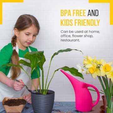 KP KOOL 1/2 Gallon Watering Can for Indoor & Outdoor Plants