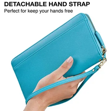 Travel Document Organizer - RFID Passport Wallet Case Family Holder Id Wristlet