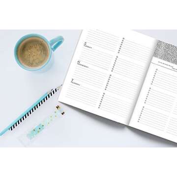 Busy AF: 2019 Weekly Planner: 19x23cm (7.5x9.25”) Portable Format Weekly & Monthly 12 Month Planner: Pink & Purple Watercolor Flowers