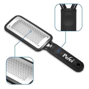 Colossal Pedicure Rasp Foot File, Professional Foot Care Pedicure Stainless Steel File to Removes Hard Skin, Can Be Used On Both Dry and Wet Feet