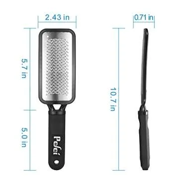 Colossal Pedicure Rasp Foot File, Professional Foot Care Pedicure Stainless Steel File to Removes Hard Skin, Can Be Used On Both Dry and Wet Feet