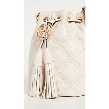 Tory Burch Fleming Soft Mini Bucket Bag - Stylish Cream Accessory