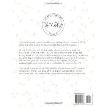 Old Testament January 2022, Workbook 1: Activities for Kids & Families: Come Follow Me FHE (full col...