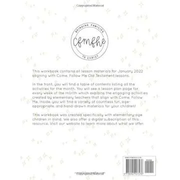Old Testament January 2022, Workbook 1: Activities for Kids & Families: Come Follow Me FHE (full col...