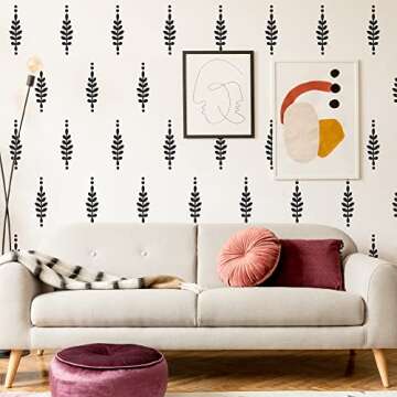 Elegant Floral Peel and Stick Wall Decals for Home Decor