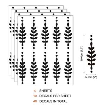 Elegant Floral Peel and Stick Wall Decals for Home Decor