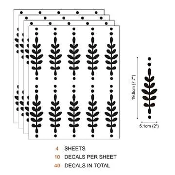 Elegant Floral Peel and Stick Wall Decals for Home Decor