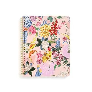 ban.do Women's Black Ink Pen Set of 3 and Mini Notebook with 160 pages, garden party