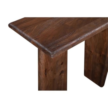 Bassett Mirror Lasso Wood Console Table - Natural Brown Finish