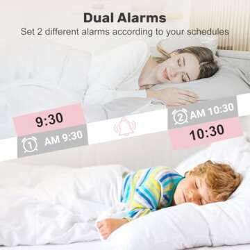 Bluetooth Speaker with Wireless Charger & Fill Light Makeup Mirror, Adjustable LED Night Light, Automatic Clock, Suitable for Decoration, Bedroom, Home, Office, Gift