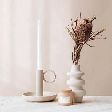 4 Pack White Taper Candles - Taper Candles 10 Inch Dripless, Smokeless & Unscented - 8 Hours Long Burning - Hand Poured Tall Candlesticks - Ideal for Weddings, Dinner Parties, and Home Decor