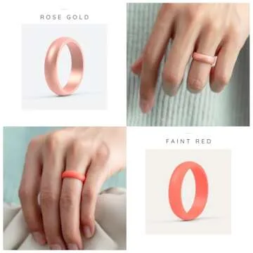 Stylish ThunderFit Silicone Engagement Rings for Active Women