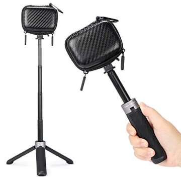 YSTFLY Portable Protective Carry Case for GoPro Hero 9,Silicone Protective Cover Sleeve + Screen Protector for GoPro Hero 9 Black