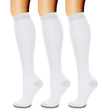 CHARMKING Compression Socks for Women & Men - 15-20 mmHg Support