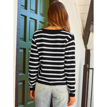 Trendy LILLUSORY Striped Women's Cardigan for Every Occasion