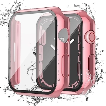 Misxi [2 Pack] Waterproof Case with Button for Apple Watch Series 9 (2023)