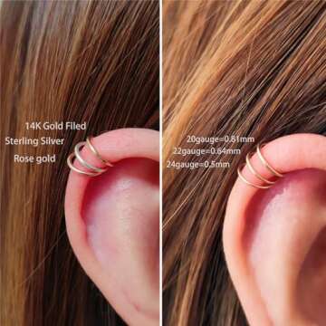 Stylish Small Gold Hoop Earrings for Daily Wear