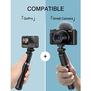 Selfie Stick Tripod with Fill Light ARTOFUL Phone Tripod Stand with Remote Control & 360°Rotation Compatible with iPhone13Pro/13/12pro/12/12mini 11pro/11/XR XS, Android, Gopro, Small Camera for Travel