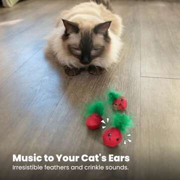 Catstages Straw-Babies Cat Dental Catnip Mesh Toy, Pink - 3 Pack